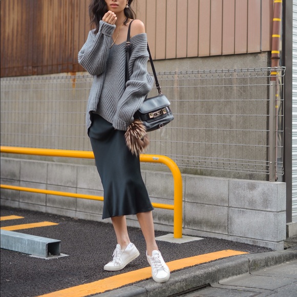 NWT Zara Satin Asymmetrical Dress - Picture 13 of 15